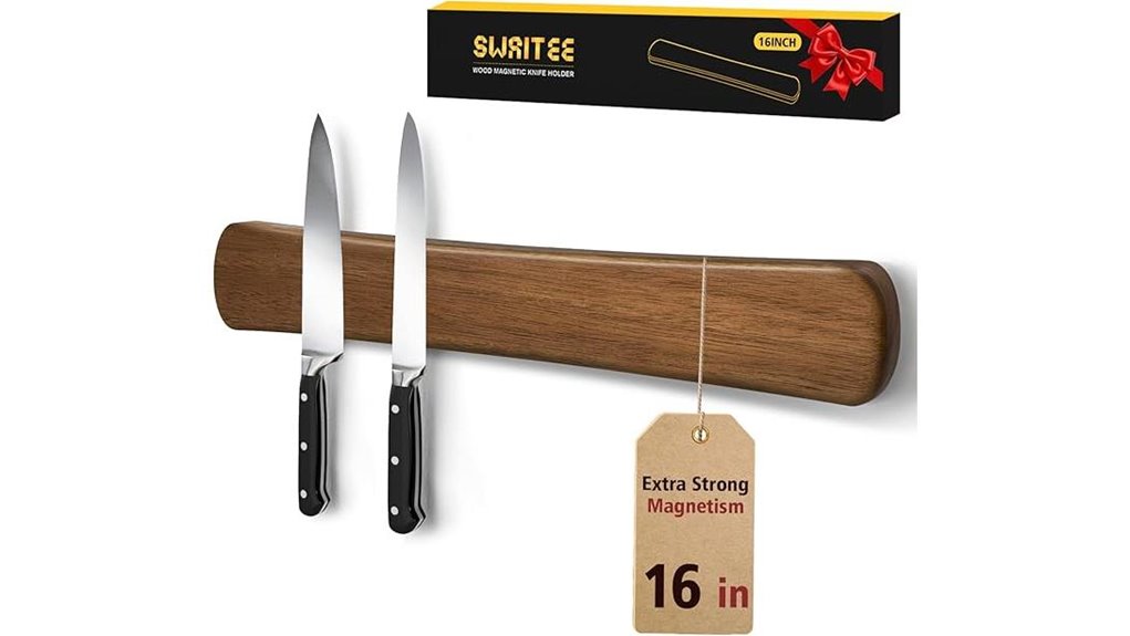 16 inch wooden knife holder