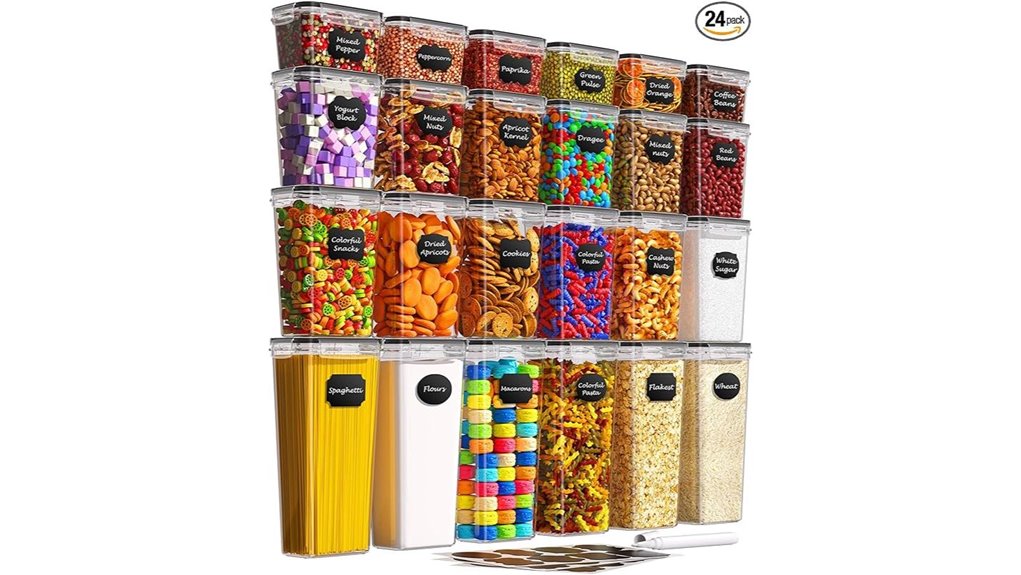 24 pcs airtight containers