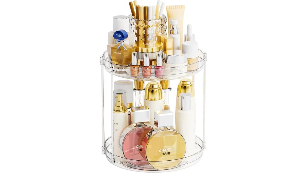 360 degree bathroom organizer