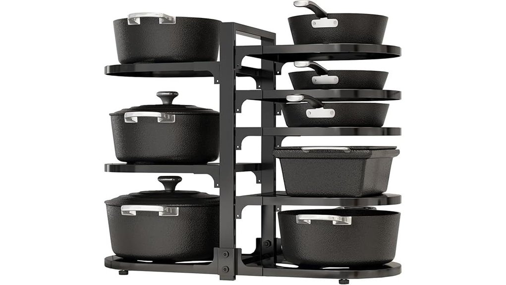 8 tier pots pans organizer