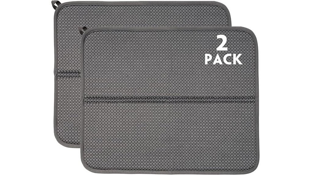 absorbent dish drying mats