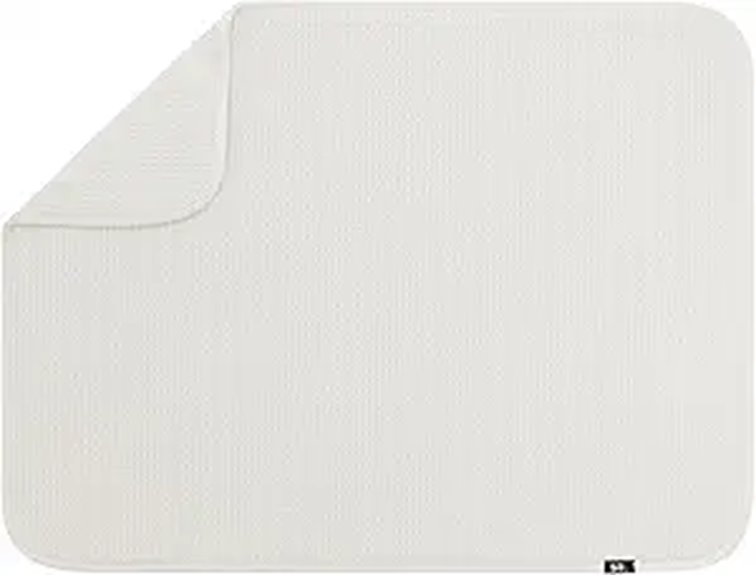 absorbent microfiber dish mat