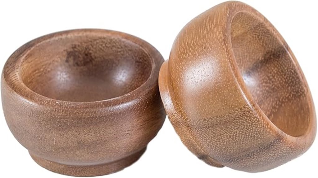 acacia wood pinch bowls