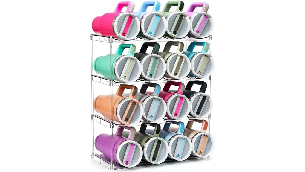 acrylic kitchen bottle organizer