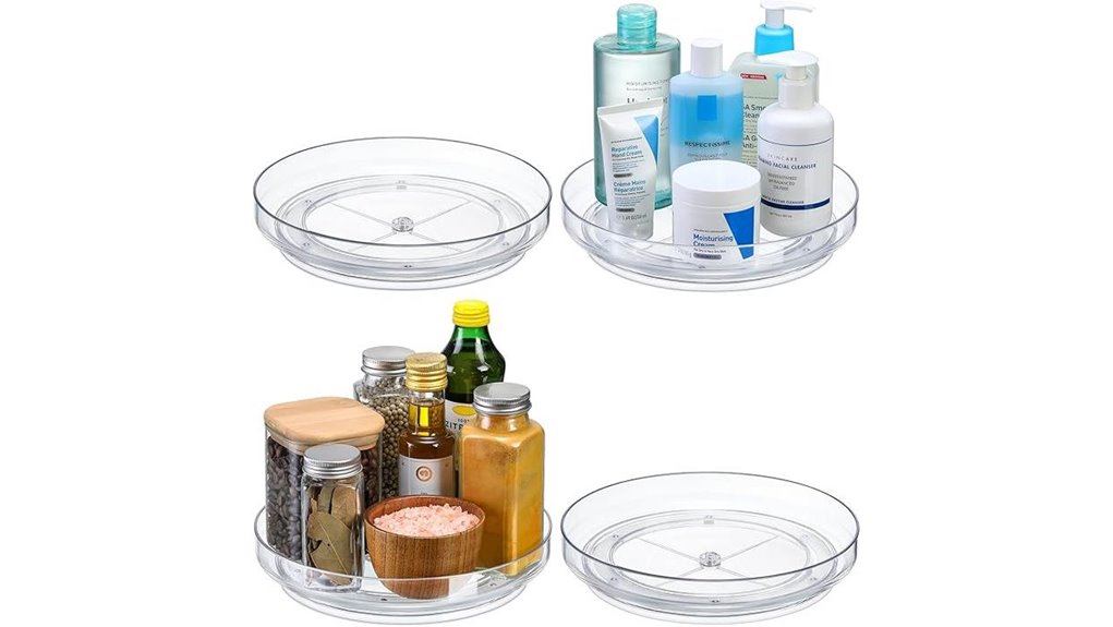 acrylic lazy susan set