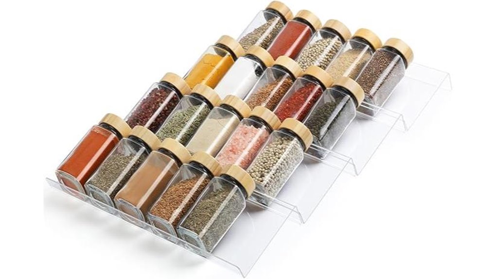 acrylic spice drawer organizer