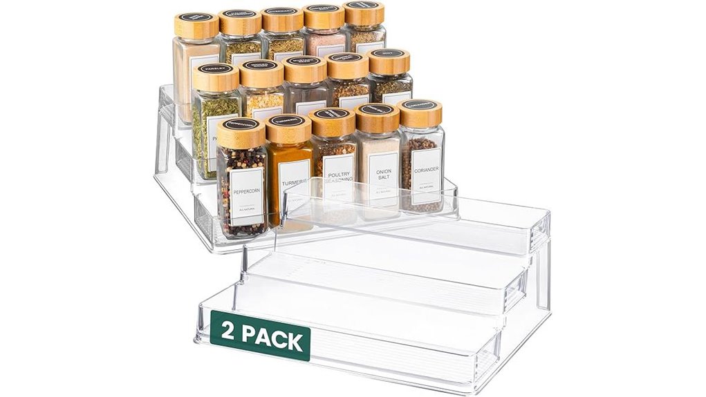 acrylic spice rack organizer