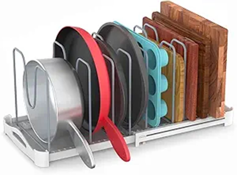 adjustable bakeware storage solution