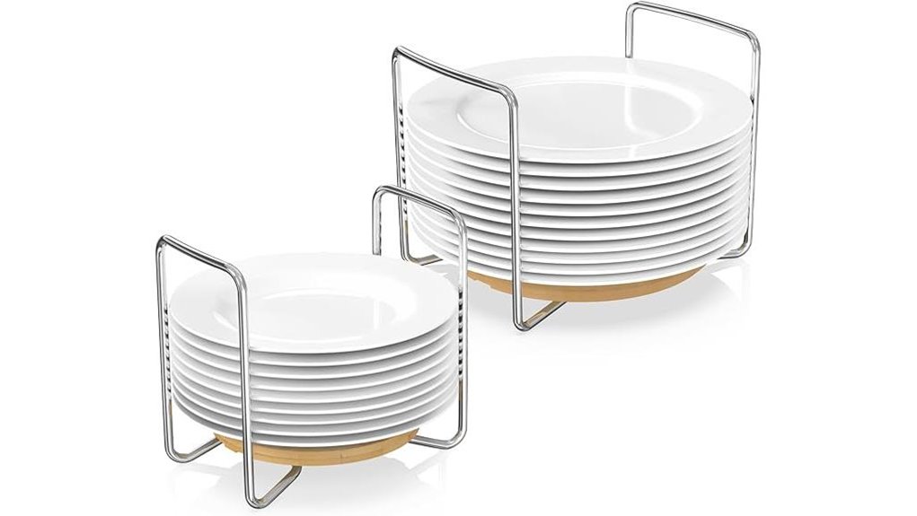 adjustable bamboo dish rack