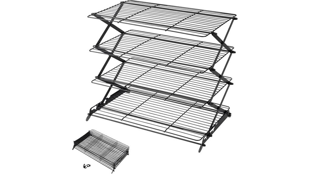 adjustable collapsible cooling rack