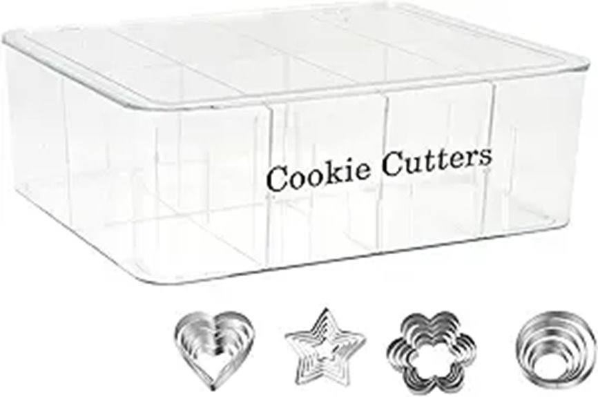 adjustable cookie cutter organizer
