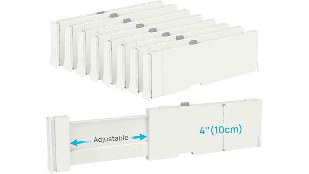 adjustable drawer organizers pack