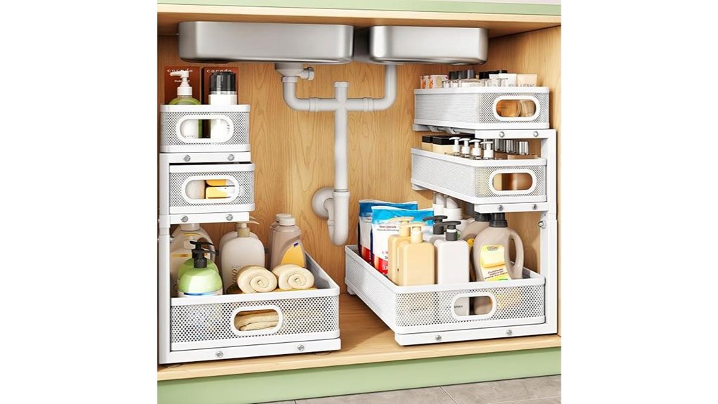 adjustable metal storage organizer
