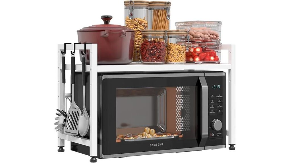 adjustable microwave oven stand