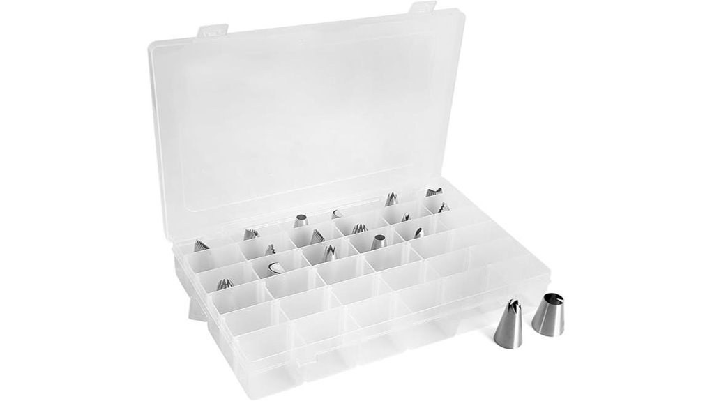 adjustable piping tip storage