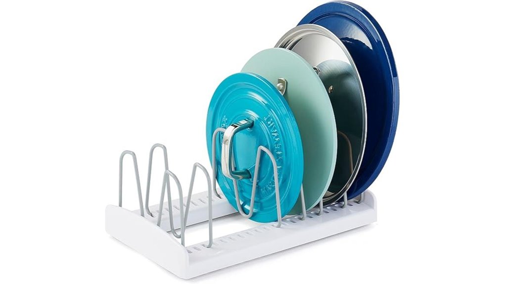 adjustable pot lid organizer