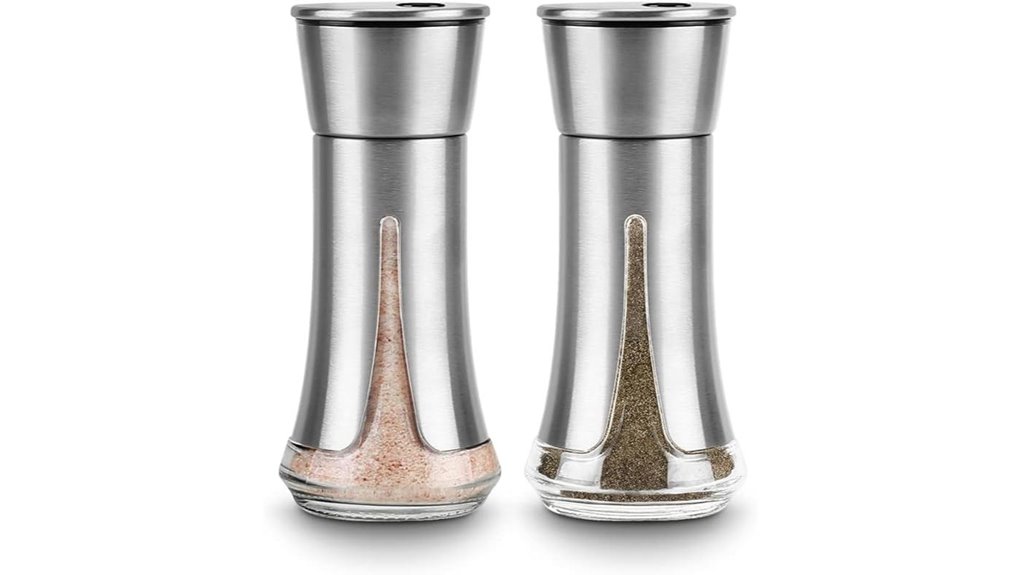 adjustable pour salt shakers