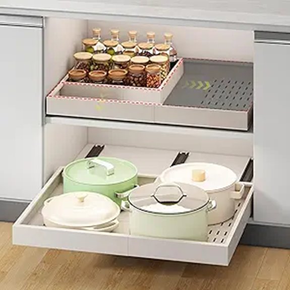 adjustable pull out organizer