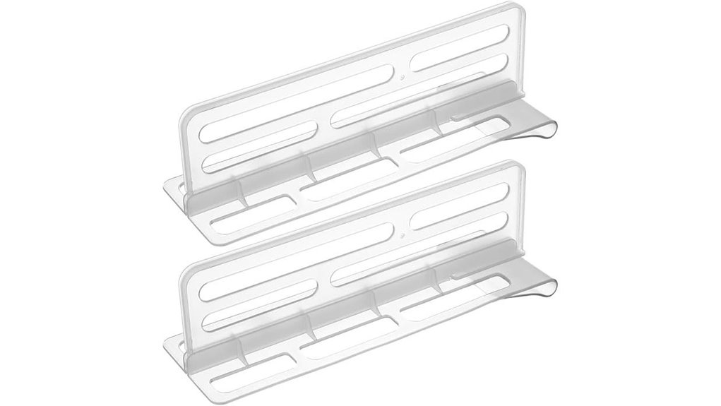 adjustable refrigerator shelf divider