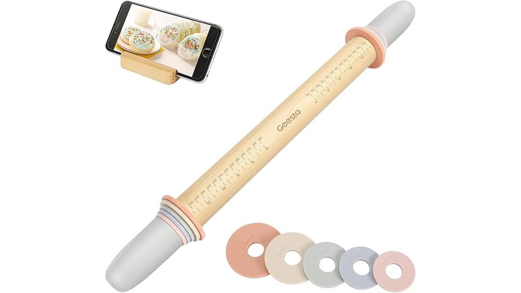 adjustable rolling pin rings