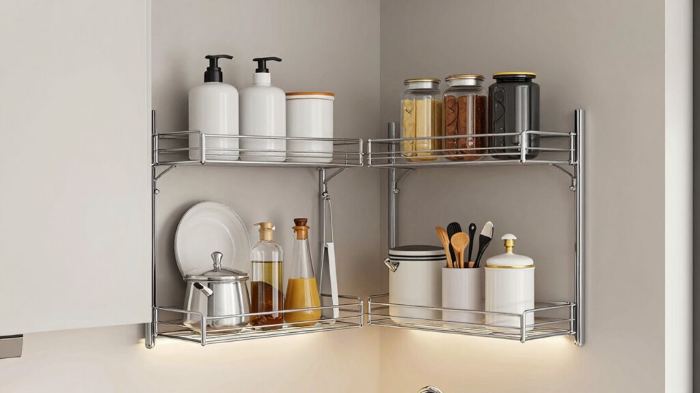 adjustable shelving maximizes storage