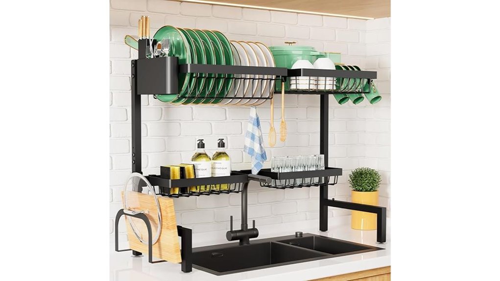 adjustable sink drying rack