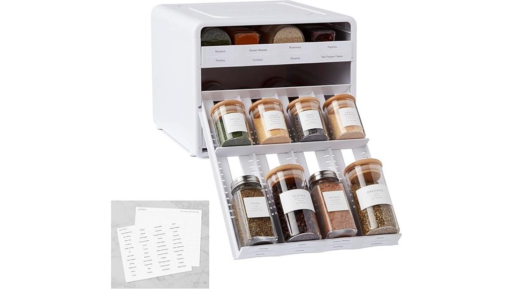 adjustable spice rack organizer