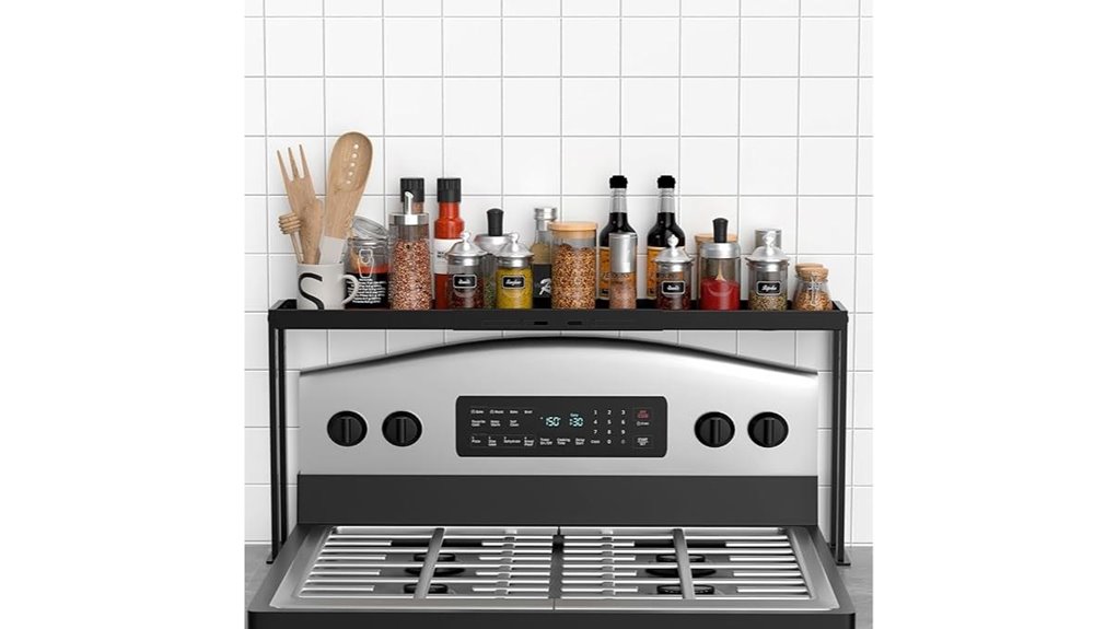 adjustable spice rack shelf