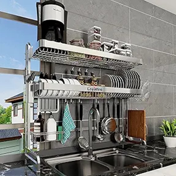 adjustable stainless steel drying rack