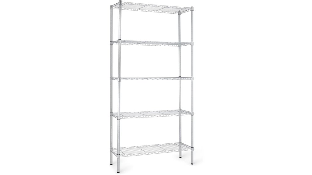 adjustable steel wire shelves