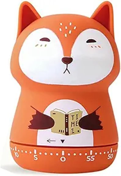 adorable fox themed timer