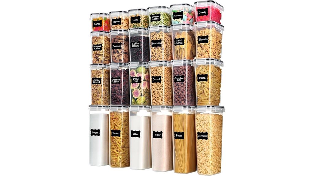 airtight black food containers