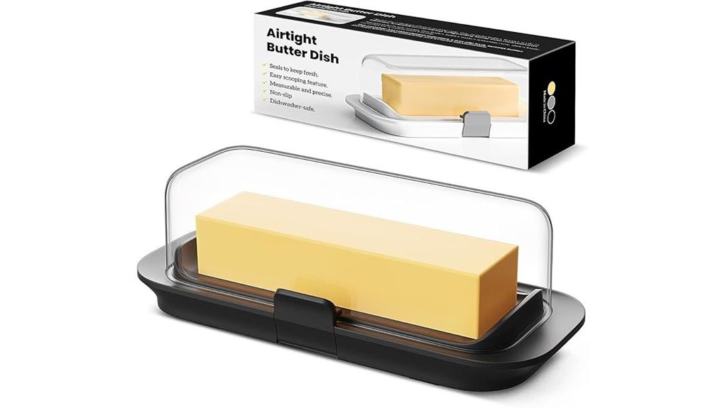 airtight butter storage container