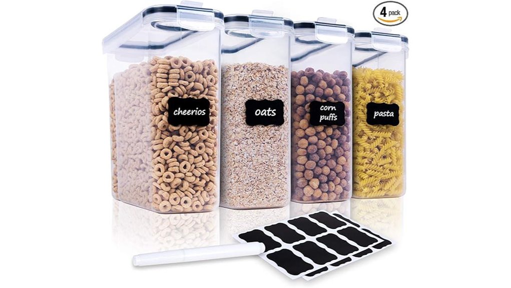 airtight cereal storage containers
