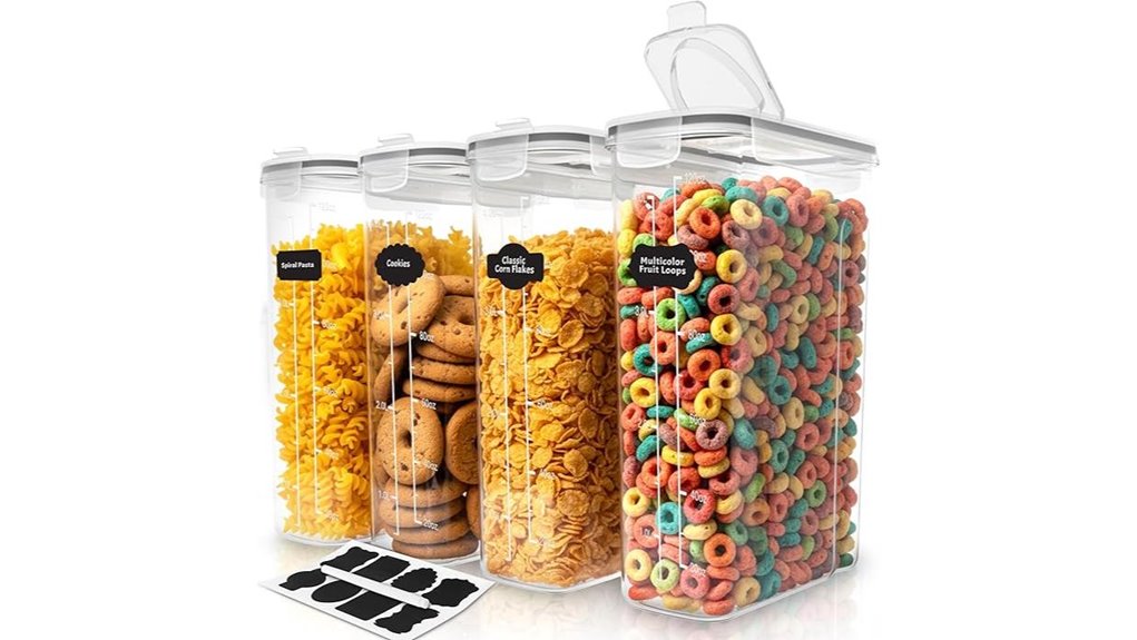 airtight cereal storage containers