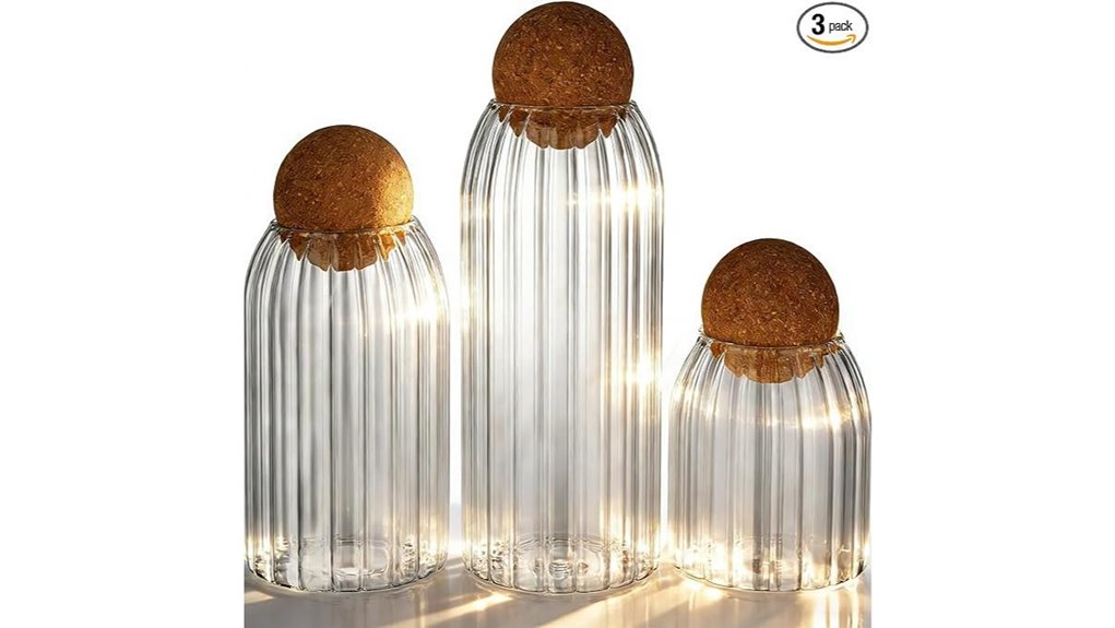 airtight cork lid containers