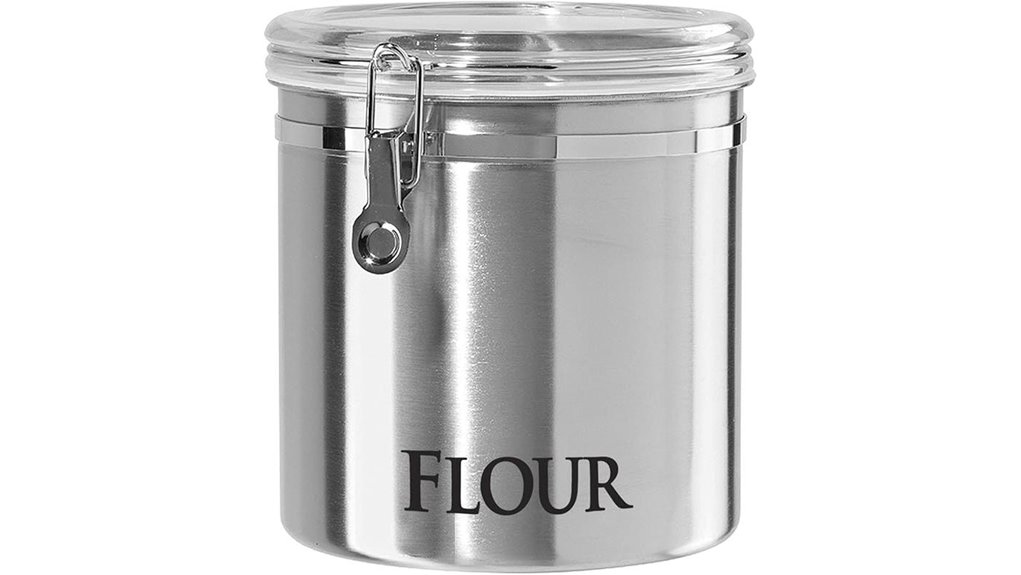 airtight flour storage canister