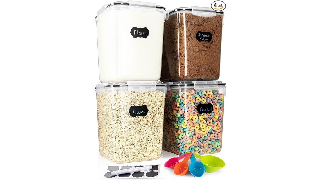airtight flour sugar containers