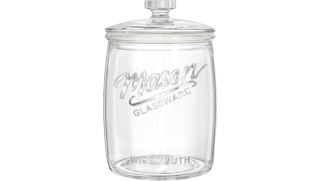airtight glass cookie jar