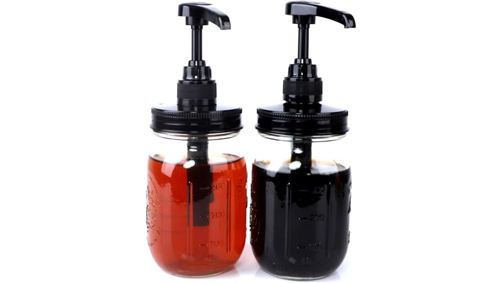 airtight glass syrup dispenser