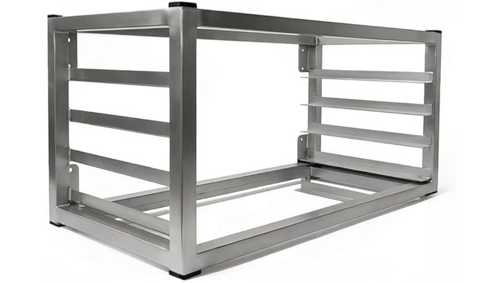 aluminum bakery rack system