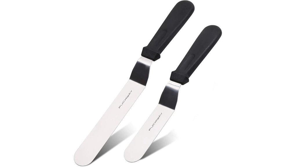 angled icing spatula set
