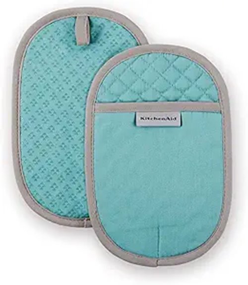 aqua kitchenaid pot holders