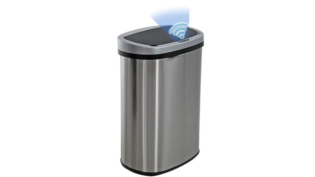 automatic 13 gallon trash can
