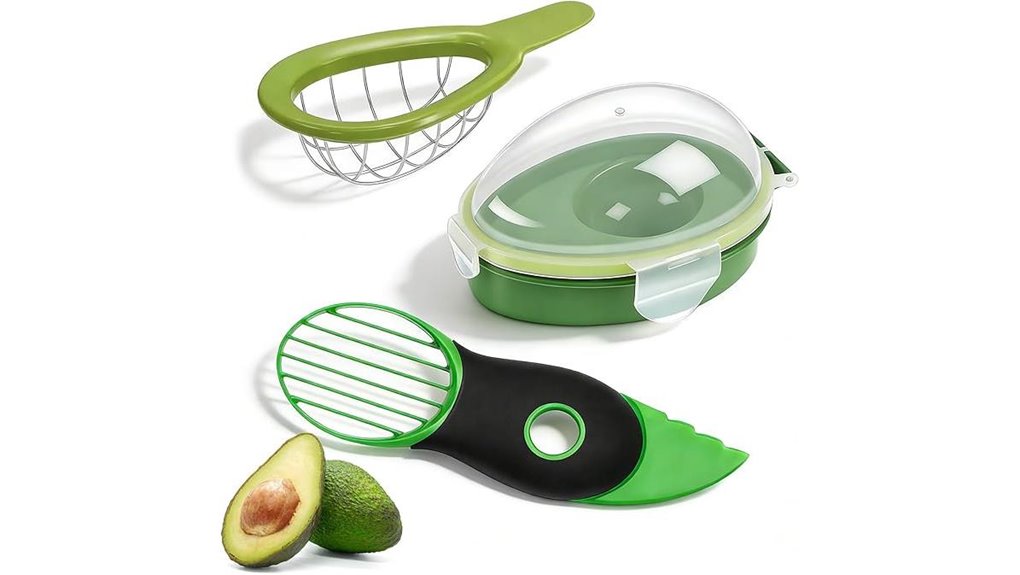 avocado tools with container