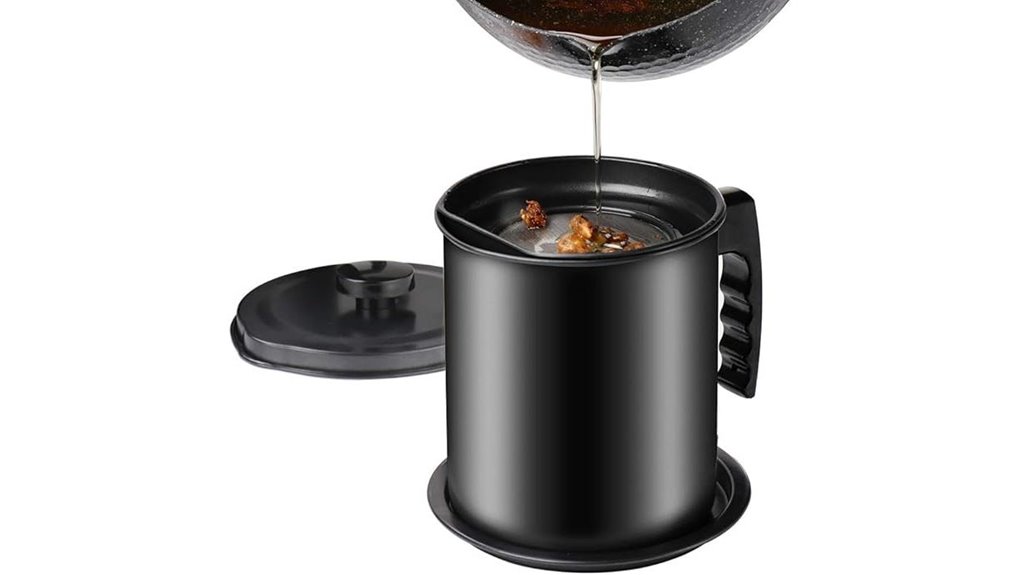 bacon grease storage container