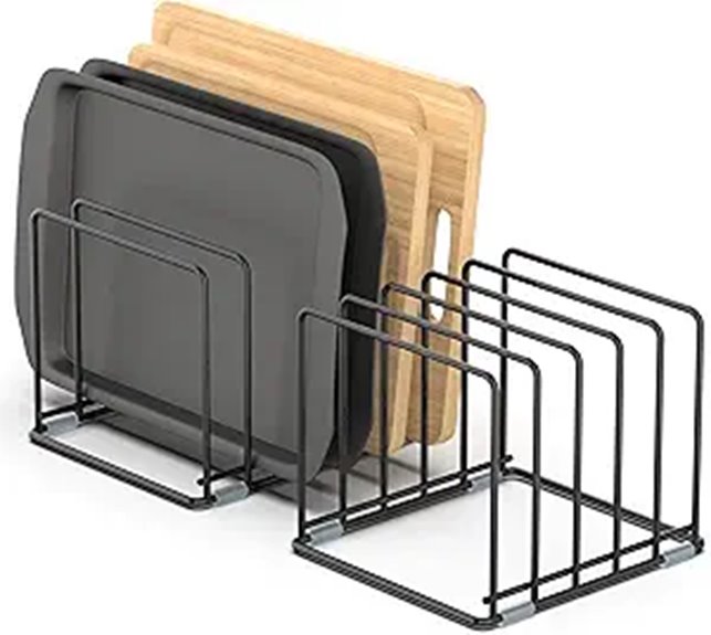 baking sheet organizer holder