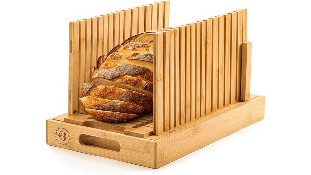 bamboo bread slicer tray