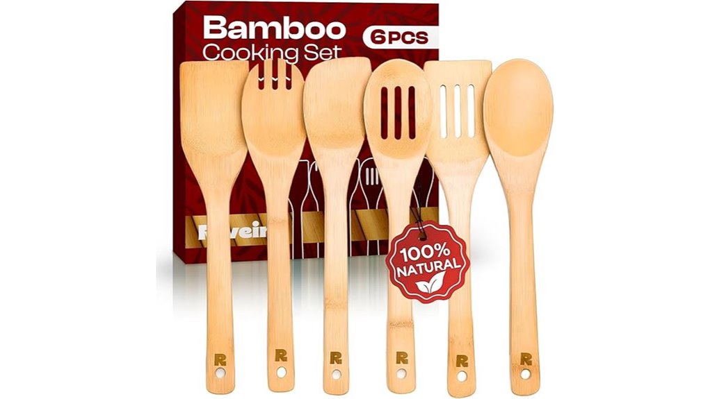 bamboo cooking spoon set