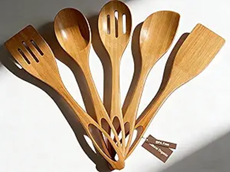 bamboo cooking utensils set
